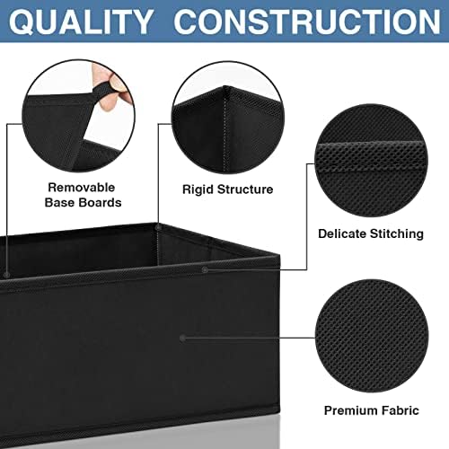 Criusia Drawer Organizer Clothes 12 Pack - Odorless Closet Organizers and Storage for Sock Underwear Bra - Dresser Organizador for Bedroom Organization -Nursery Drawer Divider Trays for Baby Clothes - Image 5