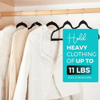 HOUSE DAY Premium Velvet Hangers 50 Pack, Non-Slip Flocked Felt Hangers - Image 6