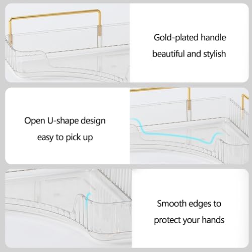 shuang qing 2-Tier Corner Bathroom Counter Organizer – Classic Storage Shelf for Makeup, Perfume & Toiletries, Space-Saving Countertop Tray Fits Bathroom, Dresser, Kitchen (Classic White) - Image 3