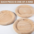 Natural Marble Vanity Tray, 9.45" Sandstone Texture Round Decorative Trays - Image 5