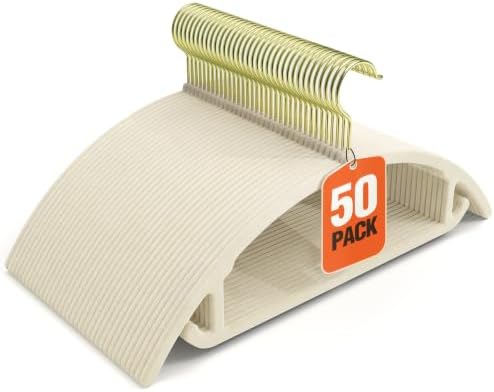 Korpai 50 Pack Velvet Hangers Non Slip,Sweater Hangers No Shoulder Bump by DoWhatYouWanttoDo