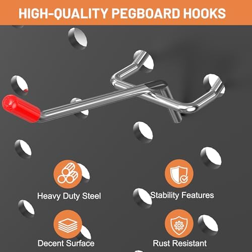 Ultrawall Pegboard Hooks Set, Peg Board Organizer Accessories with Bins - Image 5