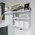 RICHER HOUSE Floating Shelves Bathroom, Wall Mounted Shelf Over Toilet - Image 3