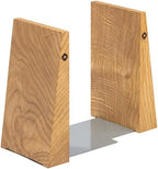 TILISMA Book Ends for Shelves - Handmade Oak Bookends for Heavy Books by TILISMA