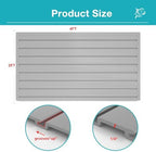 NeatiEase 2 x 4ft Slatwall Panel Wall Storage Systems, Slat Wall Paneling Garage Wall Organizer, Heavy Duty Wall Mounted PVC Wall Rack (Gray) - Image 3