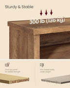 VASAGLE Shoe Bench, Storage Bench, 11.6 x 39.4 x 19.7 Inches - Image 5