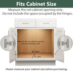 LOVMOR Pull Out Cabinet Organizer 28½" W x 21½" D, Kitchen Cabinet Pull Out Shelves Slide Out Storage - Image 4