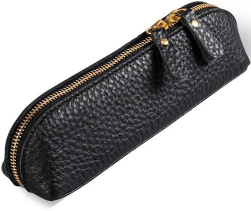 Gexmil Genuine Leather Pen Case, Hand-made Stationery Bag for Work Office by Gexmil