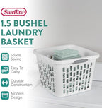 Sterilite Square Laundry Basket, Plastic Clothes Hamper, 24 Pack - Image 2