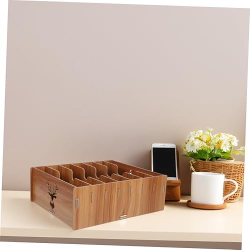 Wood Desktop File Organizer Shelf for Mail Receipts and Invoices - Image 4