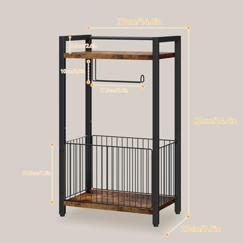 IBUYKE Toilet Paper Holder Stand Bathroom Tissue Roll Dispenser UTLJ020H - Image 4
