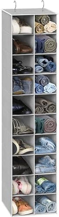 Simple Houseware 20 Section Shelves Hanging Shoes Organizer, Gray by SimpleHouseware