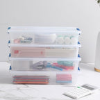 novelinks 4 Quart Clear Plastic Storage Containers with Lids (8 Pack) - Image 2