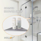 WELLUP Corner Shower Shelf Brushed Nickel 2 Pack,10" Shelf for Tiled Wall - Image 6