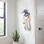 Three by Three Seattle Baby Wall-Mounted Coat Rack, Black Metal - Image 4