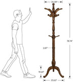 Bekrvio Freestanding Coat Rack Stand with 8 Hooks, 79" - Image 2