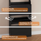 Black Hidden Shoe Cabinet with 3 Flip Drawers & Coat Rack, Entryway - Image 5