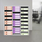 Literature Organizer,Desktop File Sorter Mail Center,Paper Storage Cabinet with 48 Slots Compartments,Suitable for Home School Office (48 Slots White) - Image 4