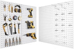 Metal Pegboard Tool Organizer, 12 x 24 in, 30 lb Capacity, 4 Pack by DIOOSN