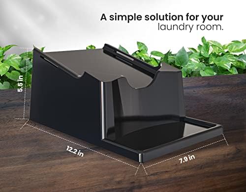 Liquid Laundry Detergent Holder Stand with Drip Tray - 2 Pack - Black - Image 2