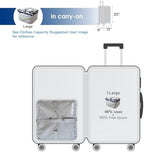 Grand Fusion Stow-N-Go Portable Hanging Travel Shelves, Packing Organizer for Luggage. Carry on Closet with Hanger for Clothes. Expandable Packing Cube. Travel Essentials, Light Gray - L - Image 4