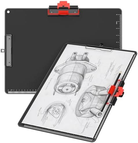 Clipboard with Pen Holder, Aluminum Protection Edge, Dual Clips (2-in-1 Holds Paper & Pen), A3 Size 11" x 17", Heavy Duty Portable Writing Board, for Classroom Office School Doctor Coach(Black,1 Pack) by WelcometoZORVIDSONBrand
