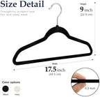HOUSE DAY Black Velvet Hangers 60 Pack, Sturdy Non Slip Hanger Wrinkle-Free - Image 6