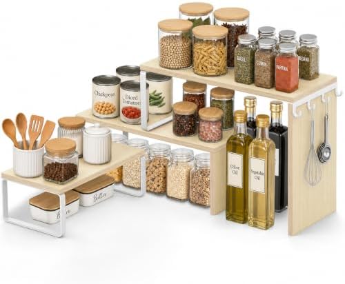 Kitchen Countertop Organizer, Counter Shelf for Corners Coffee Bars Pantry by Unknown