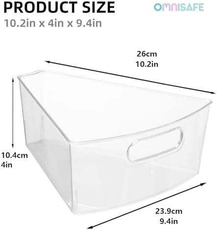 Lazy Susan Organizer Bins,10.2”x 9.4”x 4”, 26" Diameter(8) - Image 2