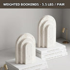 Decorative Bookends for Shelves, Heavy Duty Resin Book Stoppers for Books - Image 7