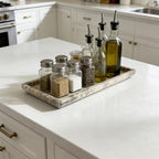 Natural Travertine Marble Vanity Bathroom Tray, 12 x 6 Inch Elegant Home Decor Tray for Kitchen,Bathroom,Dresser, Coffee Table,Sink Storage Holder Organizer, Gray Travertine (NS052) - Image 7