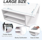 SONGWAY Printer Stand with Storage for Desk - Desktop Printer Shelf, Monitor Stand Riser, Desk Paper Storage Organizer for Home Office - Image 3