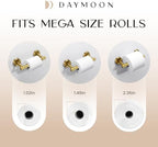 Day Moon™ - Toilet Paper Holder - Modern Roll Holder for Bathroom - 2 Pack - Wall Mount, Gold - Image 6