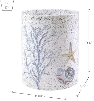 Avanti Linens - Wastebasket, Bathroom Trash Can for Bedroom, Office & Bath - Image 2