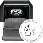 Custom Home Stamp - Personalized Islamic Event Organizer Stamp, Pre-Inked Meditative Prayers Envelope Stamp, Round 1-5/8, 5 Ink Colors Option, Ideal for Islamic Events & Gatherings - Image 2