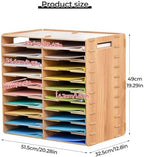20-Slot Classroom Mailbox, Wooden Paper Organizers - Image 5
