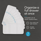 PLIIO 7-Pack Medium Filers Foldable Clothes Organizer Durable TShirt Folder - Image 5