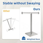 RUACQ T-Shape Hand Towel Holder Stand, 12inch, Brushed Nickel - Image 5