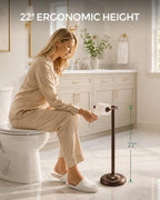 Dark Bronze Toilet Paper Holder Stand Stainless Steel&Weighted Base - Image 6