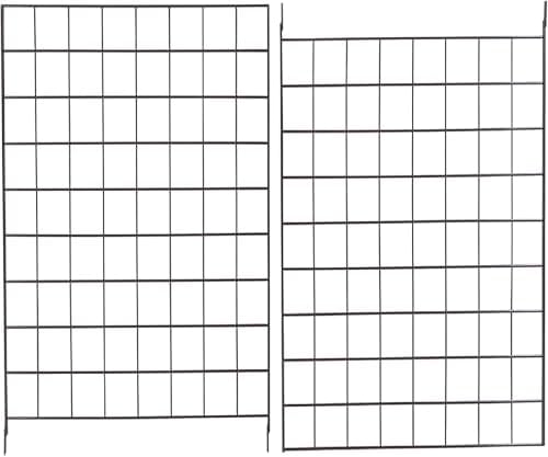 Econoco Portable Grid Panels, Black, 3 Pack, 2' x 6' - Image 3