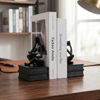 Heavy Duty Book Ends for Shelves, Thinker Bookends Set of 2 Decorative Book Ends for Heavy Books, Modern Unique Shelf Decor for Home Office Living Room Desk - Image 4