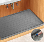 Winisok Waterproof Under Sink Mat 22" x 19", Silicone Mat, Dark Gray by Winisok