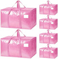 6 Pack Heavy Duty Waterproof Moving Bags, Foldable Totes by Unknown