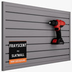 FRAYSCENT Slat Wall Paneling Garage Slat Wall Storage Systems Slatwall Panels Power Tool Organizer Wall Mount, PVC Garage Storage & Organization Products Slate Board (Grey, 4ft x 2ft) by FRAYSCENT