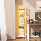 TUTOTAK 6-Tier Corner Bookshelf with LED Light, Corner Shelf - Image 4