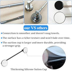 Sneatup Suction Cup Extendable 17-29" Stainless Steel Towel Bar (Matte Black) - Image 5