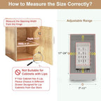 Fokyfok 2Pc Pull out Cabinet Organizer,7"-11"W,17"-24"D,Expandable - Image 2