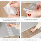 Guo's hyekbe 8 Pack 3.2 Inch Tall ABS Drawer Divider -Expandable from 10.9-20.5''-Adjustable Dresser Drawer Plastic Organizer Separators for Flatware, Utensil, cosmetics，Underwear，office supplies - Image 5