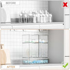 Yieach 5 Set Clear Stackable Storage Drawers and Acrylic Drawer Organizer,BPA Free Baby Bottle Organizer for Countertop and Bottle Station Organizer for Breast Pump Parts,Pacifier and Baby Accessories - Image 5