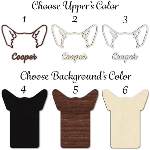 Personalized Dog Leash Holder, Custom Dog Ear Harness Wall Hanger Organizer with Name, Decorative Hooks for Leashes, Keys, Collars, Leash Rack Wall Mount for Entryway, Hallway, Gift for Pet Lovers - Image 5